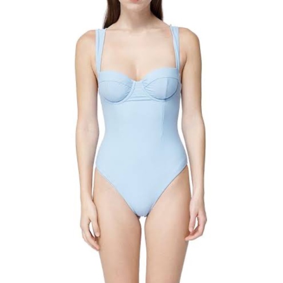 SIMKHAI Kyle Bustier One Piece Swimsuit - Picture 3 of 11